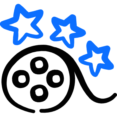 Movies Reel Rating Icon from Freehand Duotone Set
