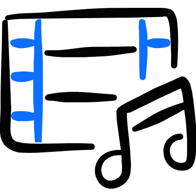 Video Edit Audio Icon from Freehand Duotone Set