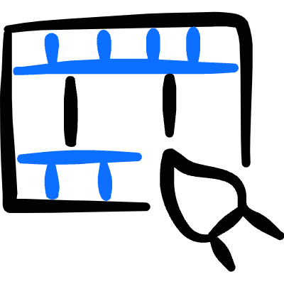 Video Edit Movie Film Brush Icon from Freehand Duotone Set
