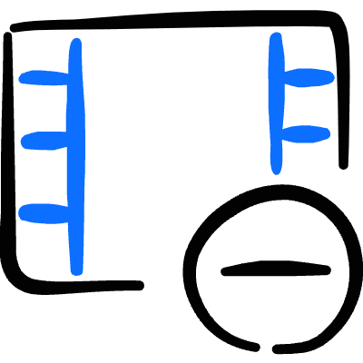 Video Edit Subtract Icon from Freehand Duotone Set