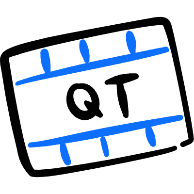 Vide Document Qt Icon from Freehand Duotone Set