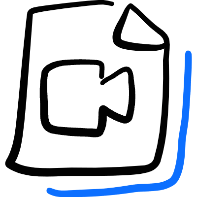 Video File Camera Icon from Freehand Duotone Set