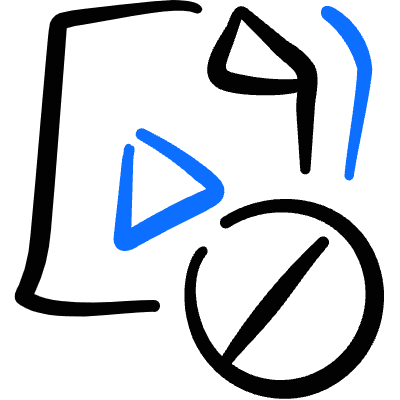 Video File Disable Icon from Freehand Duotone Set