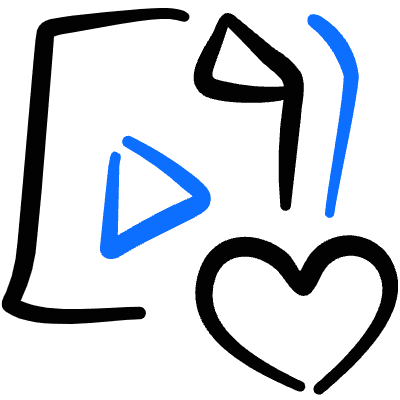 Video File Favorite Heart Icon from Freehand Duotone Set