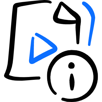 Video File Information Icon from Freehand Duotone Set