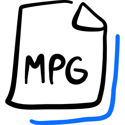 Video File Mpg Icon from Freehand Duotone Set