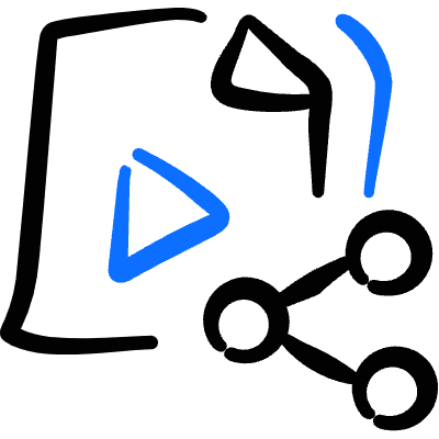 Video File Share Icon from Freehand Duotone Set