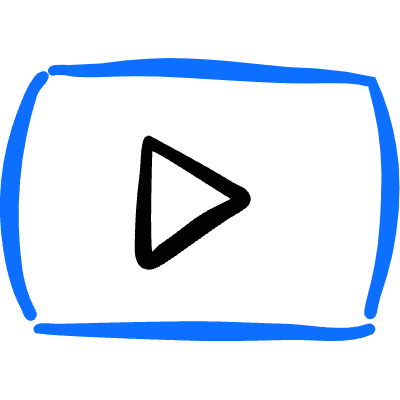 Video Player 1 Icon from Freehand Duotone Set