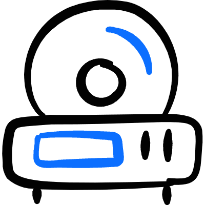 Video Player Device Icon from Freehand Duotone Set