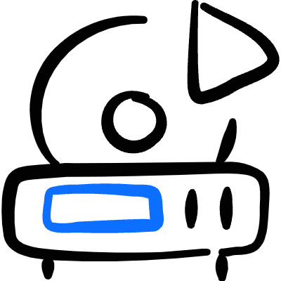 Video Player Device Play Icon from Freehand Duotone Set