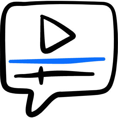 Video Player Slider 1 Icon from Freehand Duotone Set