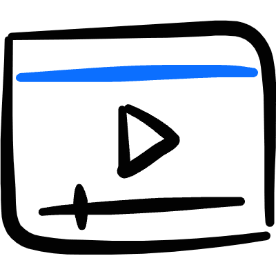 Video Player Slider Icon from Freehand Duotone Set