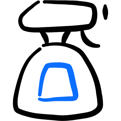 Cleaning Spray Bottle Icon from Freehand Duotone Set