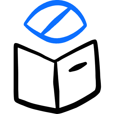 Disability Blind Read Book 1 Icon from Freehand Duotone Set