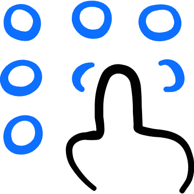 Disability Blind Read Finger Icon from Freehand Duotone Set