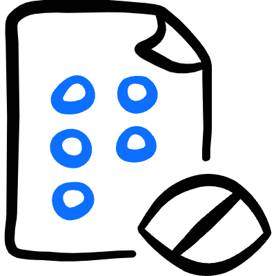 Disability Blind Read Paper Icon from Freehand Duotone Set