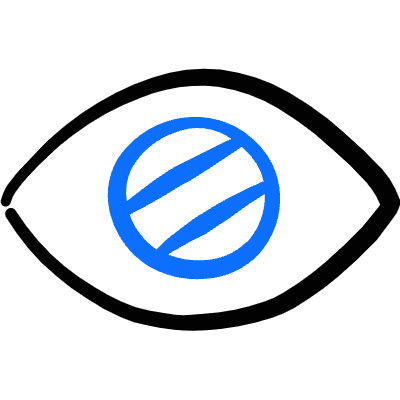 Disability Cataract Icon from Freehand Duotone Set