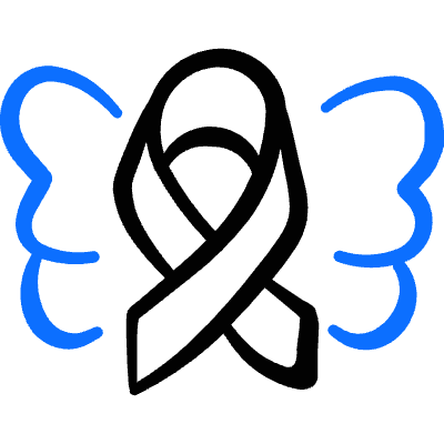 Disability Down Syndrome Ribbon Icon from Freehand Duotone Set
