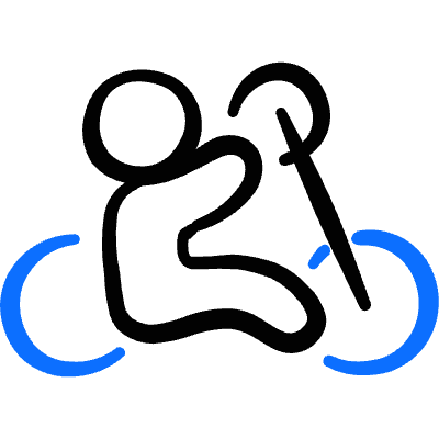 Disability Handcycle 1 Icon from Freehand Duotone Set