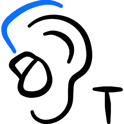 Disability Hearing Aid T 1 Icon from Freehand Duotone Set