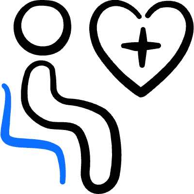 Disability Heart Plus Health Care Icon from Freehand Duotone Set