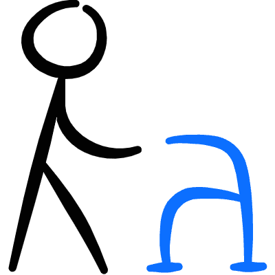 Disability Walking Help 2 Icon from Freehand Duotone Set