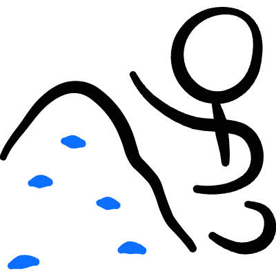 Family Child Play Sand Icon from Freehand Duotone Set