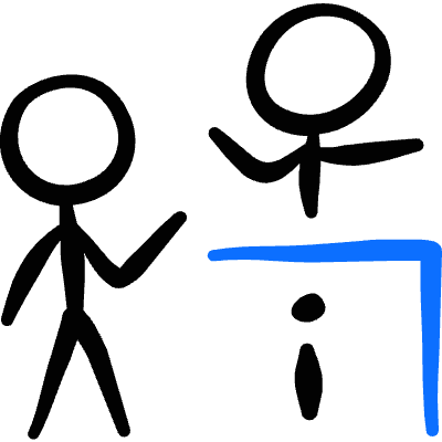 Information Desk Customer 1 Icon from Freehand Duotone Set