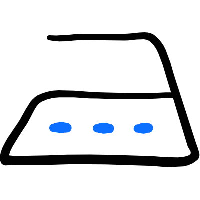 Laundry Iron High Heat Icon from Freehand Duotone Set