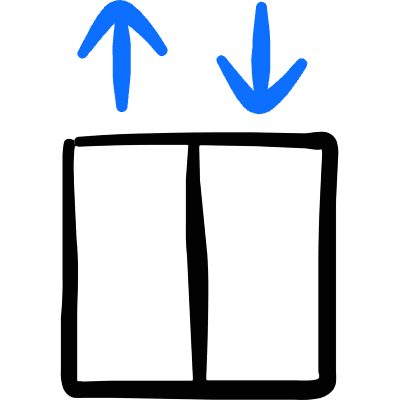 Lift Elevator Icon from Freehand Duotone Set
