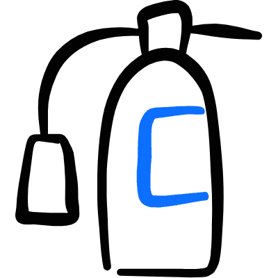 Safety Fire Extinguisher 1 Icon from Freehand Duotone Set