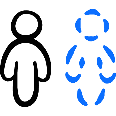 Safety Missing Person Icon from Freehand Duotone Set