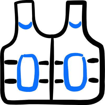 Safety Vest Icon from Freehand Duotone Set