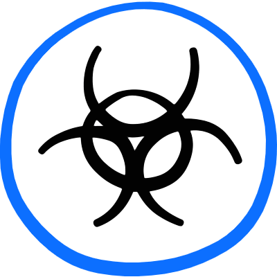 Safety Warning Radioactive Icon from Freehand Duotone Set