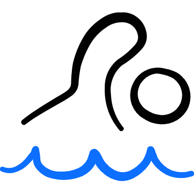 Swimming Pool Person Icon from Freehand Duotone Set