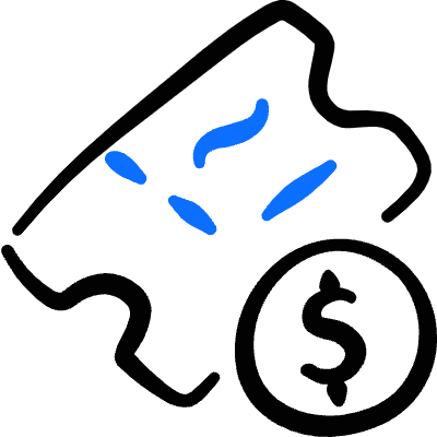 Ticket Pay Cash Icon from Freehand Duotone Set