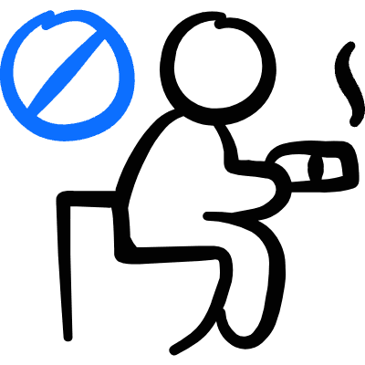 Toilet No Smoke 1 Icon from Freehand Duotone Set