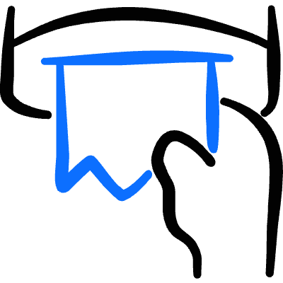 Toilet Paper 1 Icon from Freehand Duotone Set