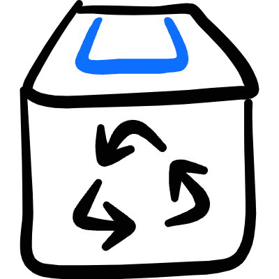 Toilet Recycle Bin Icon from Freehand Duotone Set