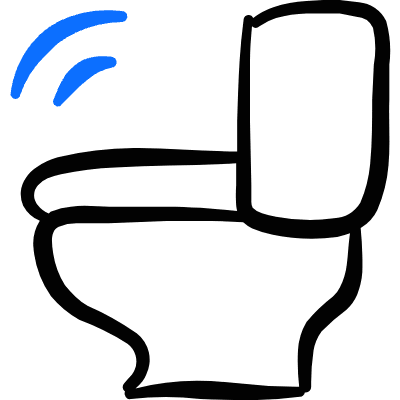 Toilet Wireless Seat Icon from Freehand Duotone Set