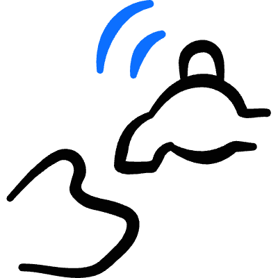 Toilet Wireless Tap Icon from Freehand Duotone Set