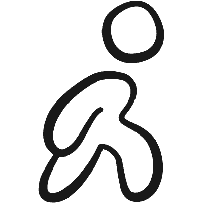 Walking Symbol 1 Icon from Freehand Duotone Set
