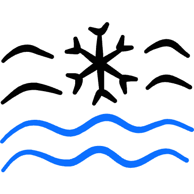 Ice Water Icon from Freehand Duotone Set