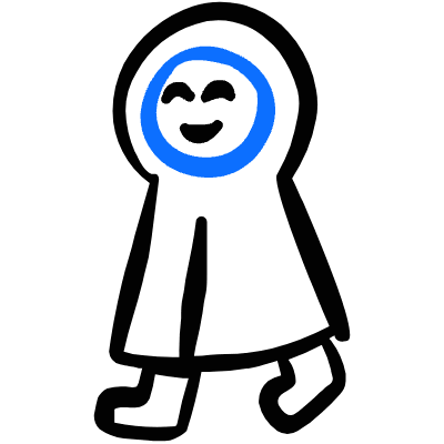 Rain Coat Person Icon from Freehand Duotone Set