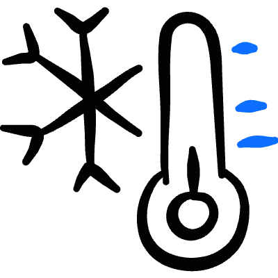 Temperature Thermometer Cold Icon from Freehand Duotone Set