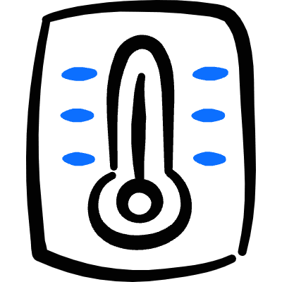 Temperature Thermometer Icon from Freehand Duotone Set