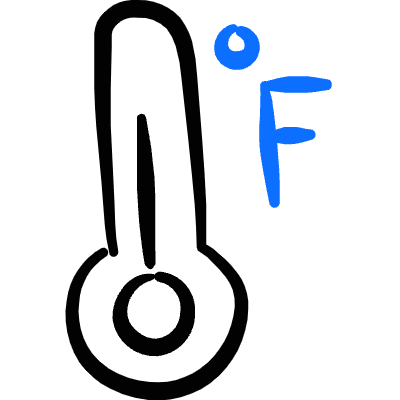 Temperature Thermometer Fahrenheit Icon from Freehand Duotone Set