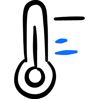 Temperature Thermometer Minus Icon from Freehand Duotone Set