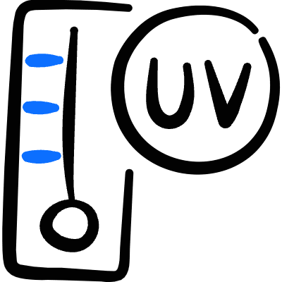 Uv High Icon from Freehand Duotone Set