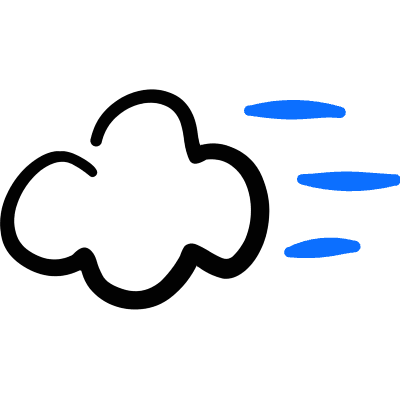 Visibility Cloud Low Icon from Freehand Duotone Set